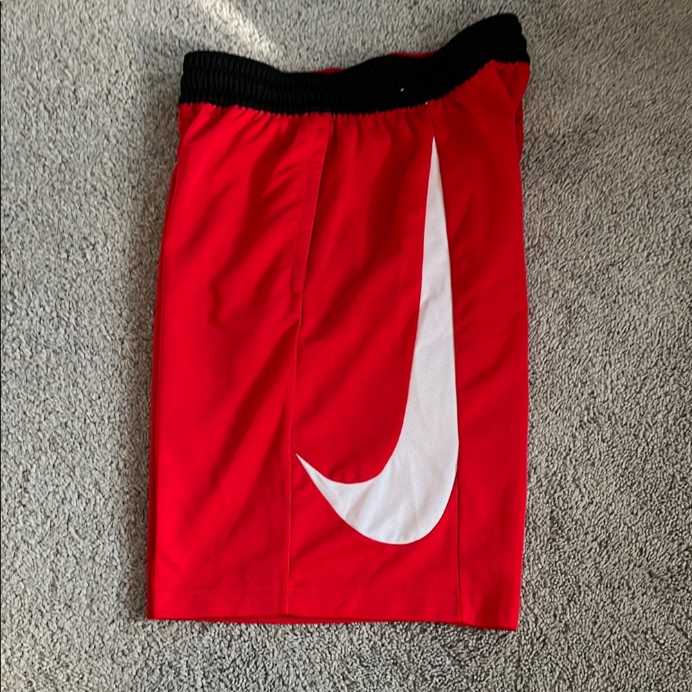 Nike Red Shorts with White Logo
